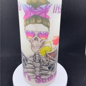 25oz glass water bottle with lid